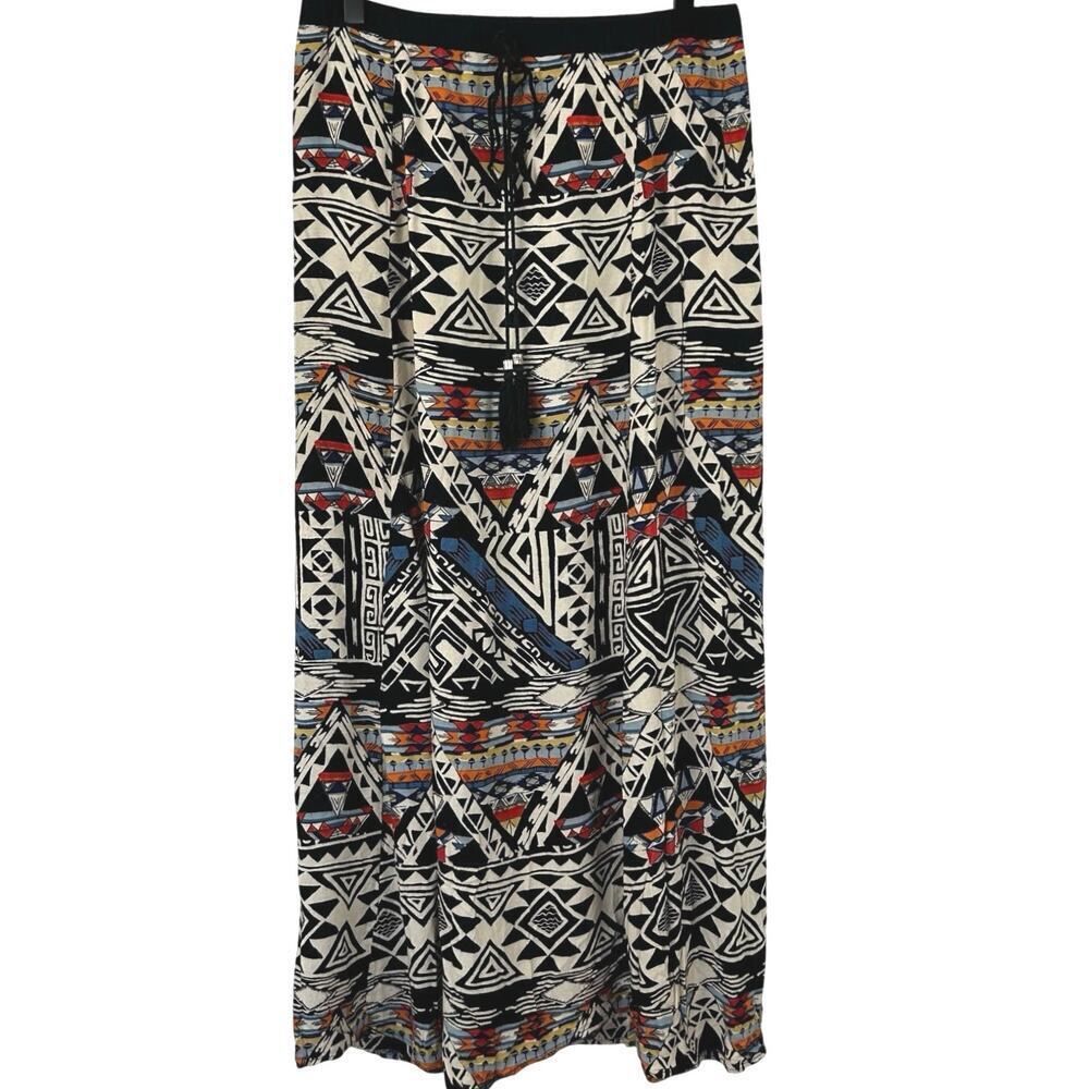 Angie Tribal Boho Maxi Skirt Festival Hippie Made in India Fairycore Size L